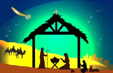 Composition for Christmas, Stock Illustration