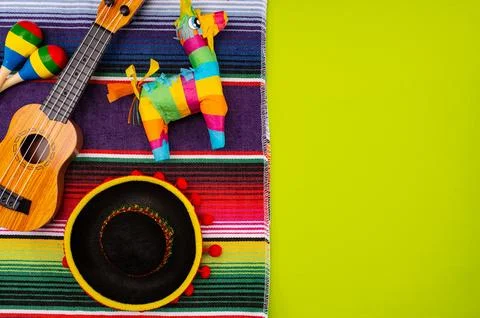 Composition for Cinco de Mayo concept, space for text Фото