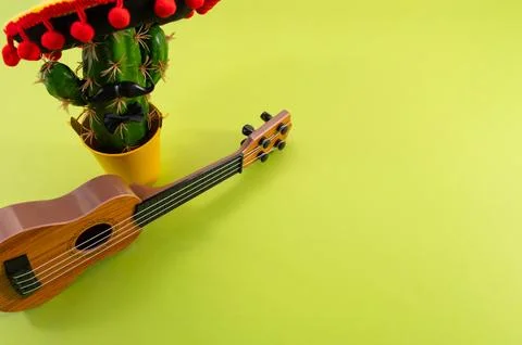 Composition for Cinco de Mayo concept, space for text 스톡 사진