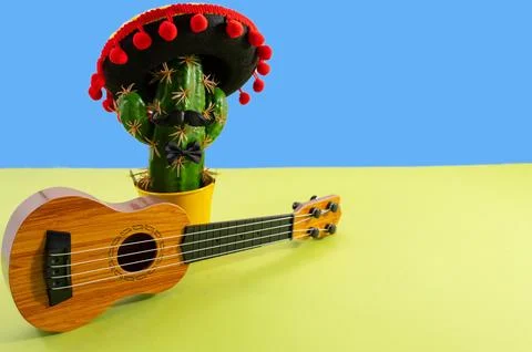 Composition for Cinco de Mayo concept, space for text 스톡 사진