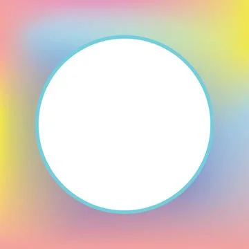 Composition of circle with copy space on colourful background 写真素材