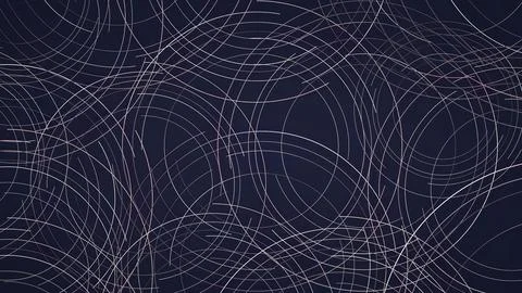 Composition of circles on dark background. Illustrazione stock