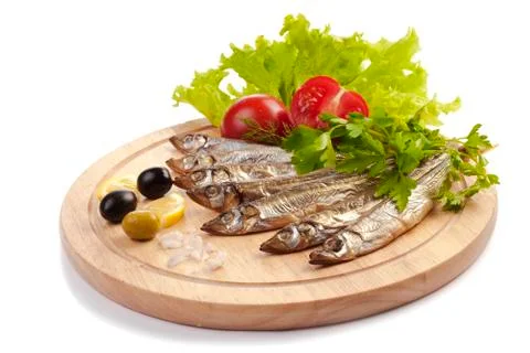 A composition with clupea herring Stock Photos