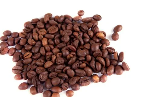 Composition of coffee beans Stock Photos