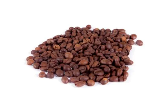 Composition of coffee beans Stock Photos