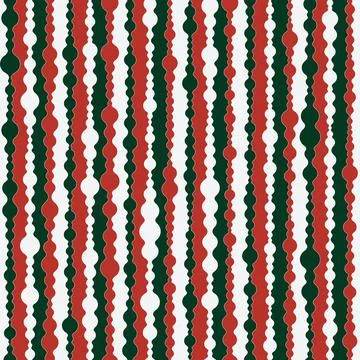 Composition of colored balls arranged in vertical lines. Seamless pattern. Stock Illustration