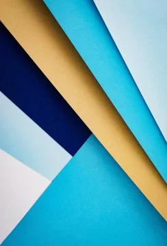 Composition with colored papers Foto stock