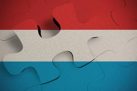 Composition of the concept of crisis and integration of a country Luxembourg Stock Illustration
