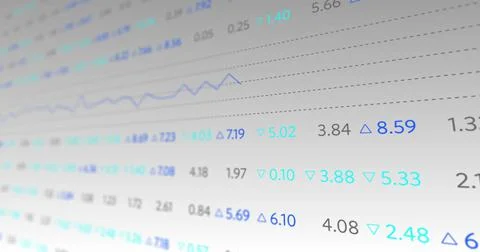 Composition of data processing over white background Ilustração Stock