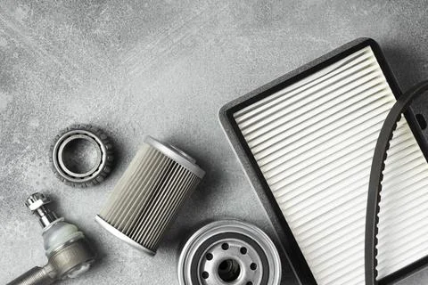 The composition different car accessories Stock Photos