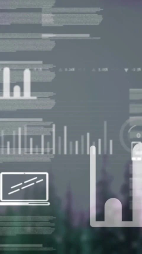 Composition of digital data processing and computer circuit board Stock Footage 343902083