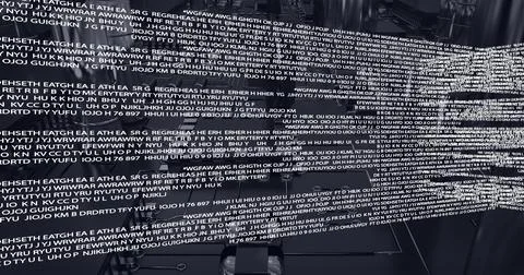 Composition of digital data processing over computer circuit board background Illustrazione stock