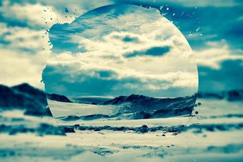 Composition with dunes and clouds	 Stock Photos