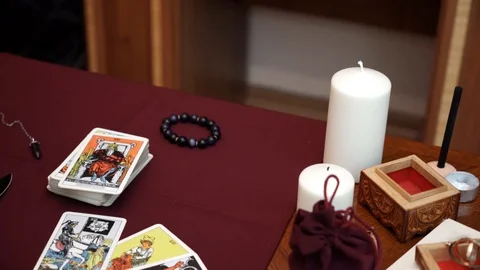 Composition of esoteric objects for healing,meditation, relaxation and purifying Stock Footage 108009847