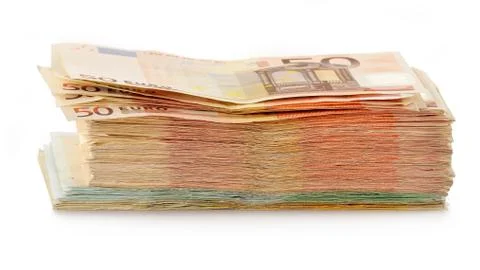 Composition with euro banknotes Stock Photos