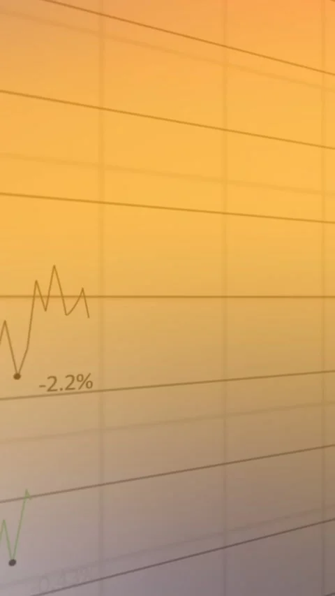 Composition of financial data processing over grid Stock Footage 344774797