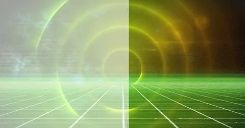 Composition of financial data processing over stock exchange readings Stock Illustration