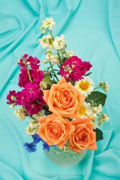 Composition With Flowers Stock Photos