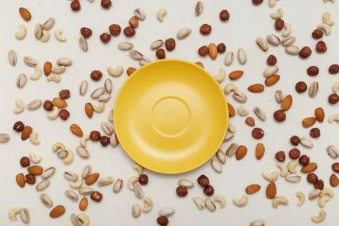Composition food background. Top view, flat lay Stock Photos