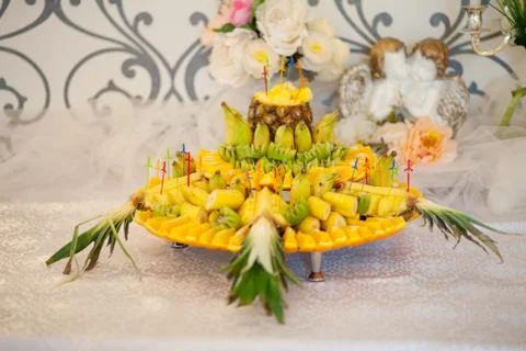 Composition from fruit. Stock Photos