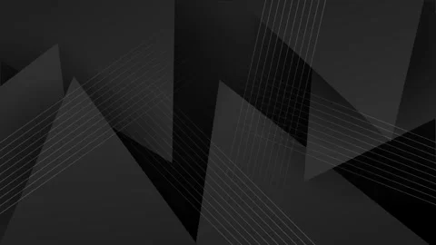 A composition of geometric triangles patterns and shapes on a dark canvas Stock Footage 295906521