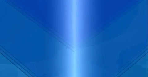 Composition of glowing light and multiple blue arrows Stock Illustration