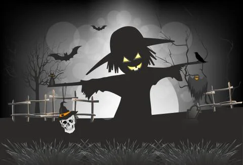 Composition for Halloween Illustrazione stock