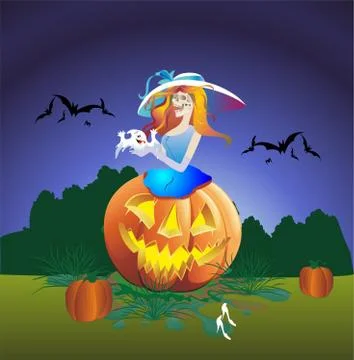 Composition for halloween Stock Illustration
