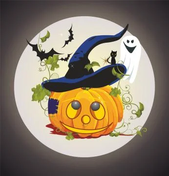 Composition for Halloween Stock Illustration