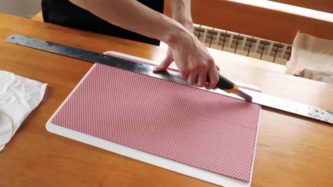 Composition with handmade wax candles Stock Footage 240523746