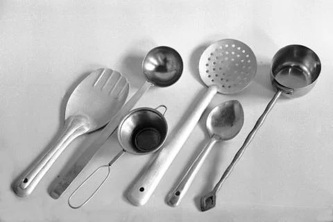 Composition of Kitchen Tools Stock Photos