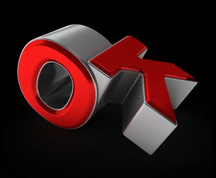 Composition of letters ok.3D illustration Stock Illustration