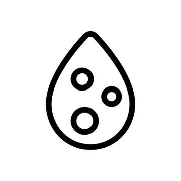 The composition of the liquid icon is a vector. Isolated contour symbol 库存插图