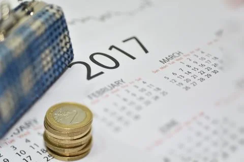 Composition of making year plans. Stock Photos