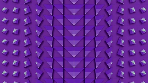 Composition of many purple triangles arranged in a grid. 3d loop animation Stock Footage 309292337