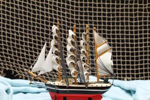 The composition on the marine theme Stock Photos