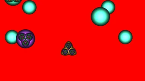 Composition from multi-colored full-spheres Stock Footage 10822331