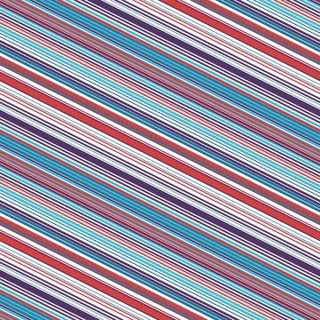 Composition of multicolored diagonal lines of different thicknesses. Stock Illustration