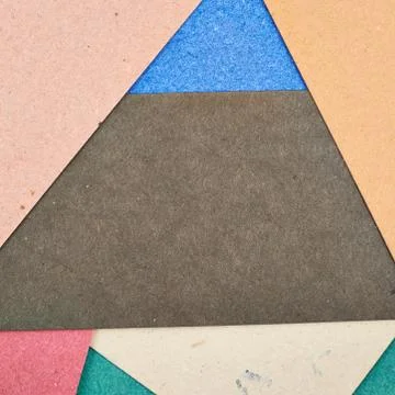 Composition of multiple cardboard paper sheets Stock Photos