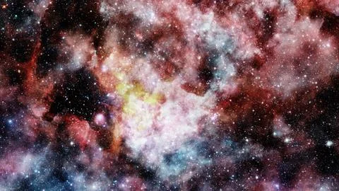 Composition of nebulae and stars. Elements of this image furnished by NASA. 写真素材