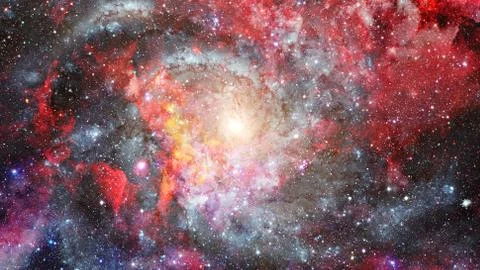Composition of nebulae and stars. Elements of this image furnished by NASA. Stock Photos