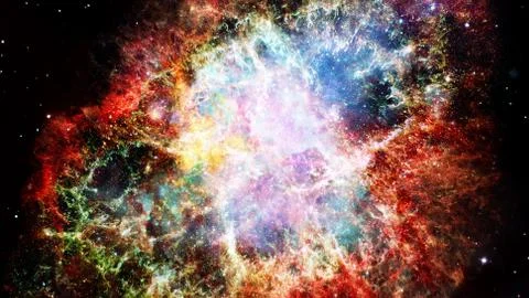 Composition of nebulae and stars. Elements of this image furnished by NASA. 스톡 사진