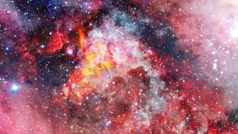 Composition of nebulae and stars. Elements of this image furnished by NASA. 스톡 사진