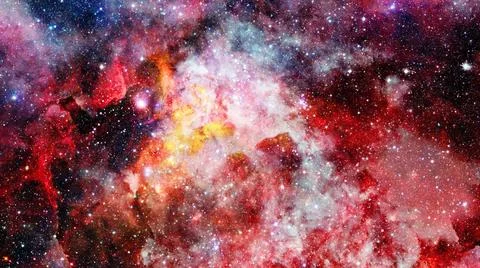 Composition of nebulae and stars. Elements of this image furnished by NASA... 스톡 사진