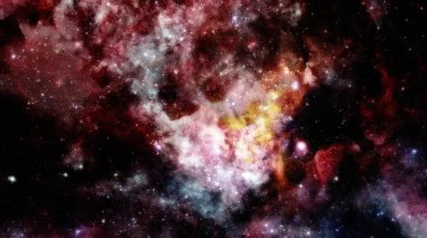 Composition of nebulae and stars. Elements of this image furnished by NASA... 스톡 사진