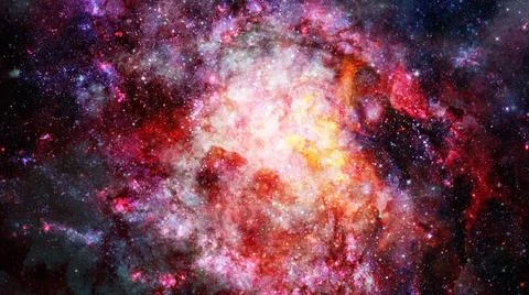 Composition of nebulae and stars. Elements of this image furnished by NASA... Foto stock