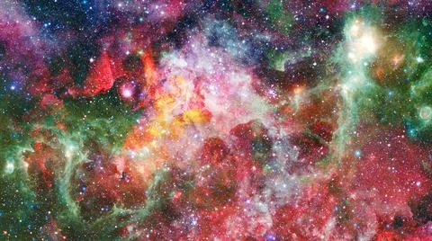 Composition of nebulae and stars. Elements of this image furnished by NASA... 写真素材