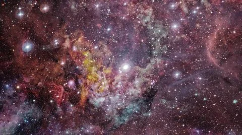Composition of nebulae and stars. Elements of this image furnished by NASA... 스톡 사진