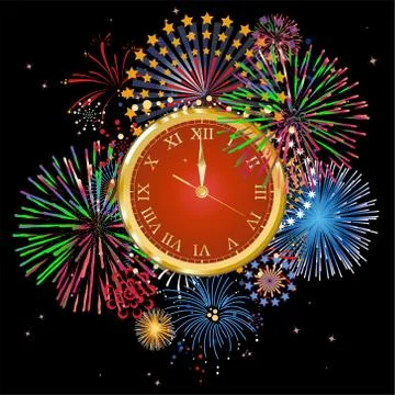 Composition for the New Year Stock Illustration