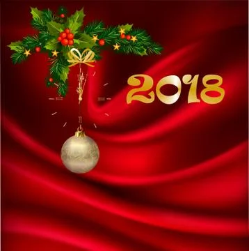 Composition for the new year Stock Illustration